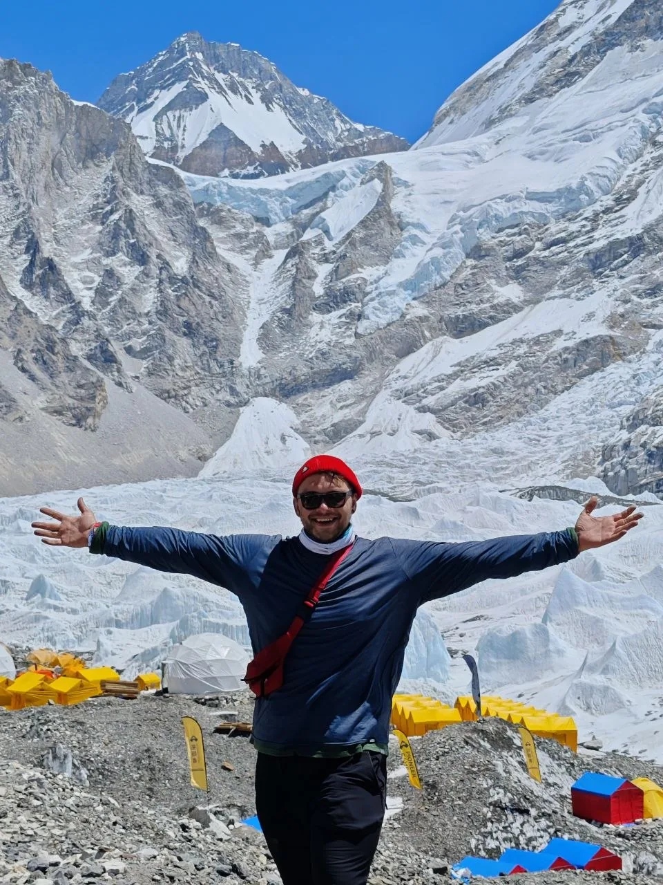 Philipp Gross Kochnov at Everest Base Camp (5364 m), Nepal